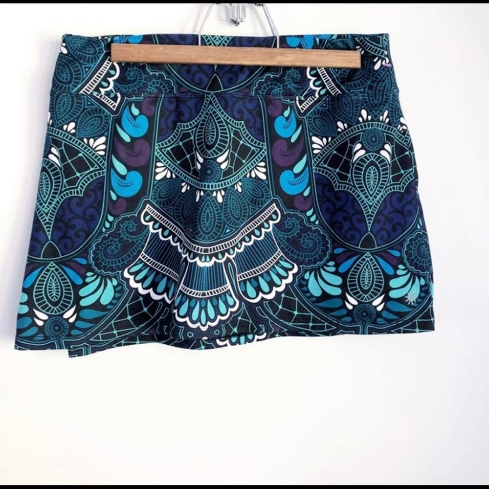 Athleta Floral Pasiley Athletic Skirt